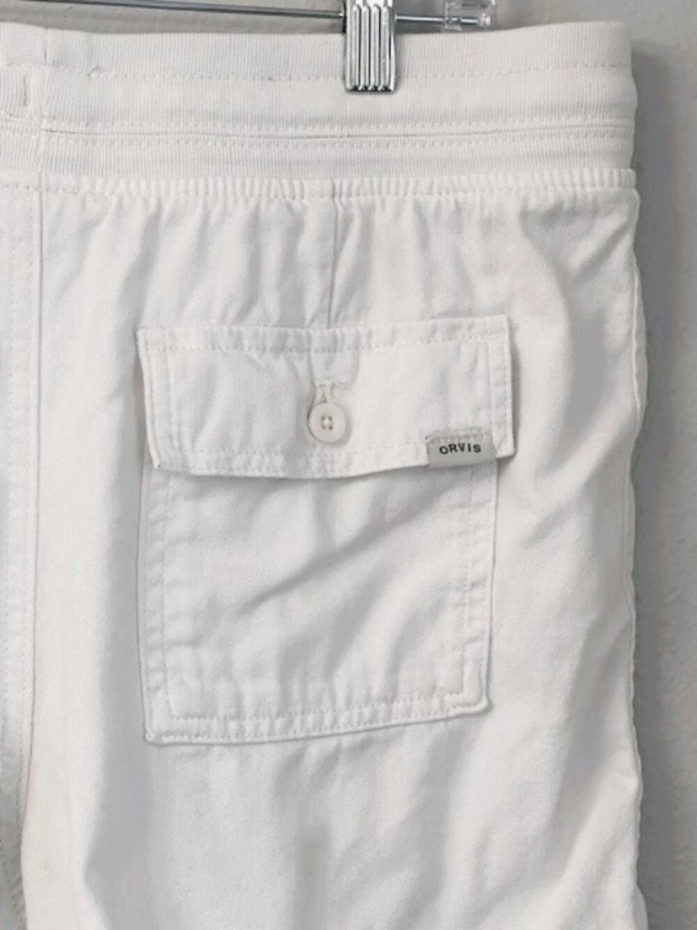 Women's Orvis Classic Collection White Drawstring Pull-On Shorts - Size Medium - Picture 4 of 13